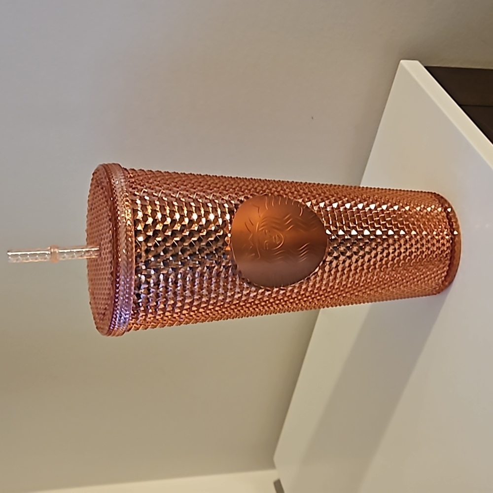 NWT 2018 Starbucks Original Rose Gold Studded Tumbler
